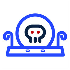 Crystal halloween or death icon