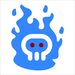 Death horror or fire icon