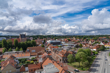 view over Heiligenhafen, Germany