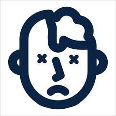 Halloween dead or zombie icon