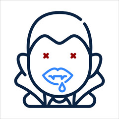 Halloween vampire or teeth icon