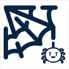Halloween spider or web icon