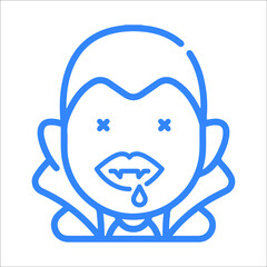 Halloween vampire or teeth icon