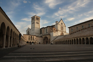 Sunrise on the Assisi Cathedral