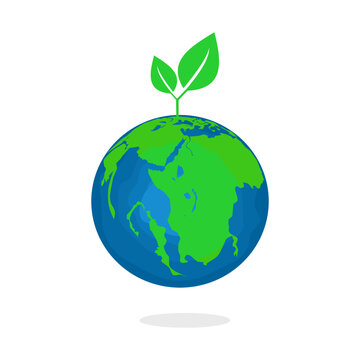 Plant trees in the world. concept of environmental conservation on earth