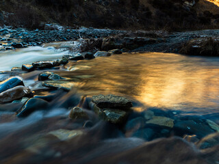 stream in the mountains