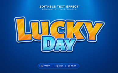 Lucky Day Editable Text Effect