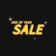 End of year sale banner. Sale poster design. wallpaper. background. End of year sale poster.