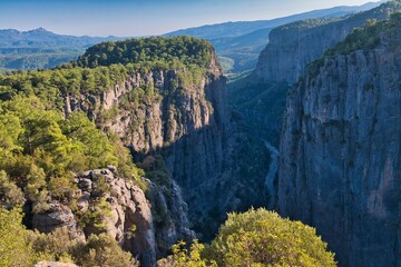 A miracle of nature Tazi canyon in Turkey before sanset