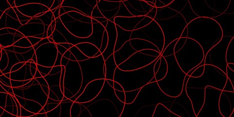Dark orange vector background with random forms.