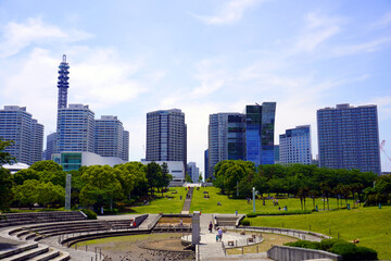 Obraz premium Buildings Landscape in Minatomirai , Yokohama, Japan