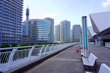 Buildings Landscape in Minatomirai , Yokohama, Japan