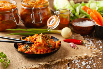 Kimchi cabbage. Perfect as an addition to dishes or eaten separately.
