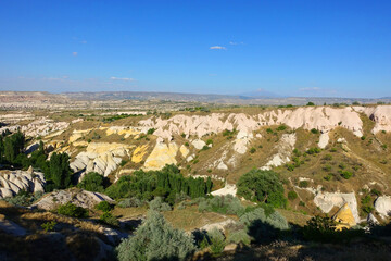 Fototapeta na wymiar Goreme Cappadocia nature and town in Turkey