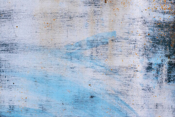 old blue paint on metal texture