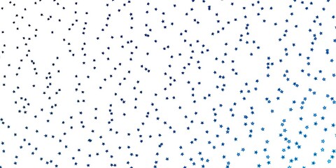 Dark BLUE vector texture with beautiful stars.