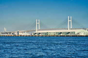 横浜ベイブリッジとつばさ橋