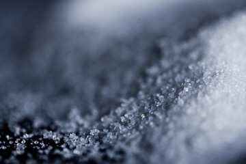 Close up details of white sugar. High quality photo