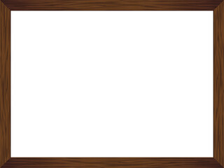ダークな木の額縁フレーム　Dark Wooden Picture Frame Background