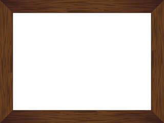 ダークな木の額縁フレーム　Dark Wooden Picture Frame Background
