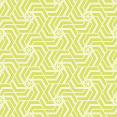 Hexagon art seamless pattern background.