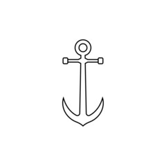 anchor icon design template vector isolated illustration