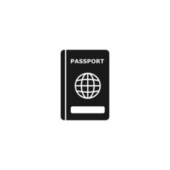 passport icon design template vector isolated illustration