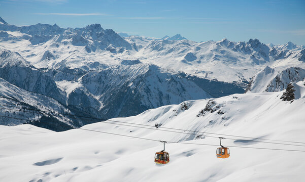 Remont&eacute;e m&eacute;canique hiver paradiski la plagne les arcs