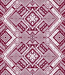 Aztec abstract brush stroke drawing seamless vector pattern design