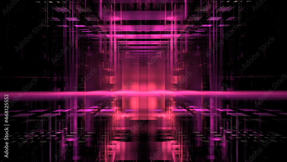 Poster cyberspace matrix parallel world, another reality digital world. science fiction hacker concept. dig