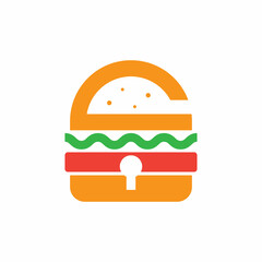 Lock Burger Logo
