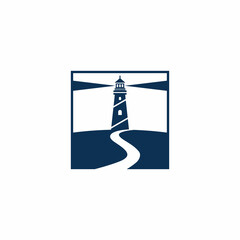 Square Lighthouse Logo