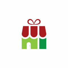 Fototapeta na wymiar Gift Store Logo