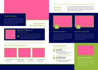 Luxury Hotel Bifold Brochure