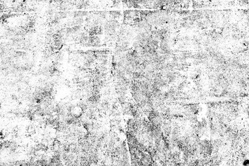 Obraz premium Black and white texture, scratched weathered concrete surface with a crack for design
