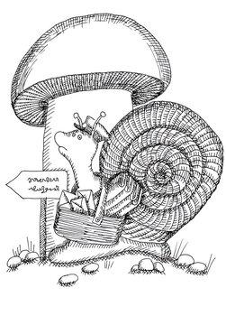 Figure Snail postman