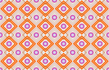 Geometric ethnic pattern for batik clothes, sarong wrapping. Embroidery vector illustration pattern