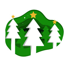 holiday and noel background. christmas concept vector isolated on white background, banner, graphic.
