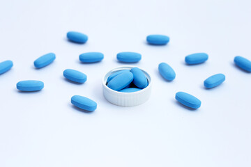 PrEP ( Pre-Exposure Prophylaxis) blue pills used to prevent HIV
