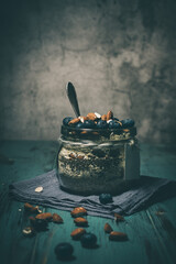 Müsli mit Blaubeeren Moody