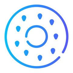 Fototapeta premium bagel icon