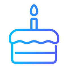 Fototapeta premium birthday cake icon