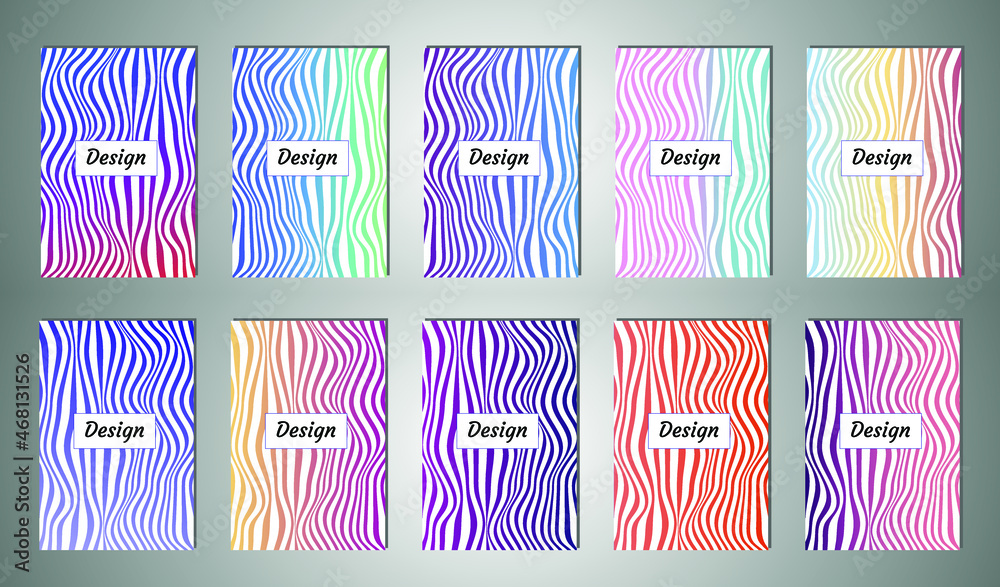 Poster abstract vector pattern gradient background templates. modern geometric design with minimal geometri