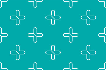 Pharmacy modern sign background seamless pattern. Vector illustration