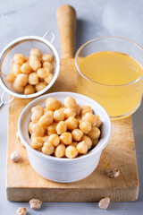 Chickpea Aquafaba, vegan egg substitute to cook meringue 