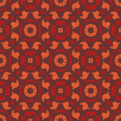 Two colors pattern ornament shape. Simple seamless abstract background