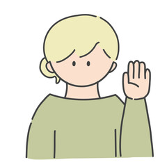 挙手_女の子