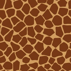 giraffe vector print, seamless pattern.