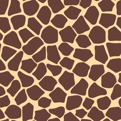 
Giraffe pattern vector print, geometric seamless pattern for textiles