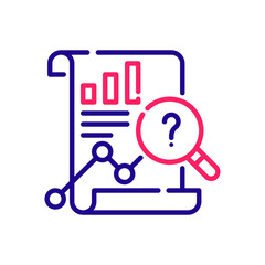 Predictive vector 2 colours Icon Design illustration. Web Analytics Symbol on White background EPS 10 File